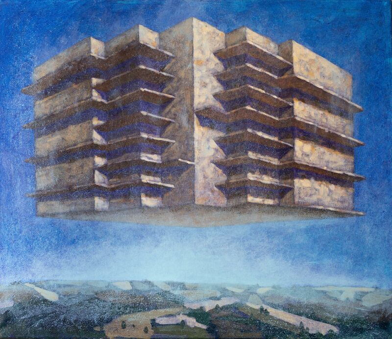  Structure on landscape - a Paint by Francesco Campese